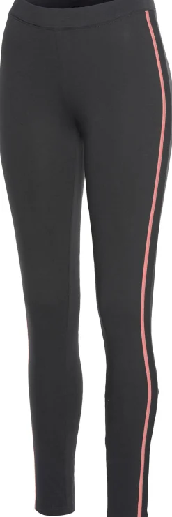 Hosen|H.I.S Leggings anthrazit-rosa
