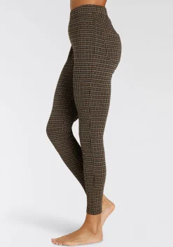 Strandmode|Hosen|LASCANA Leggings goldgemustert