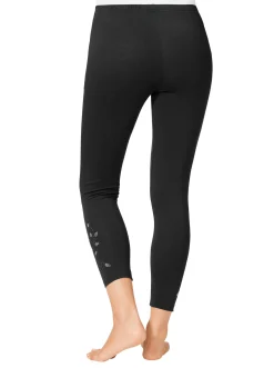 Homewear|Homewear|feel good Leggings schwarz+pflaume