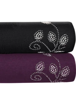 Homewear|Homewear|feel good Leggings schwarz+pflaume