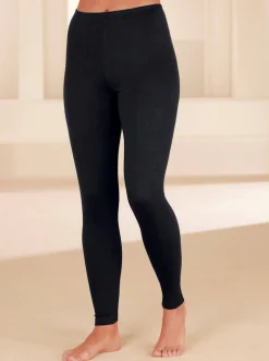 Hosen|wäschepur Leggings lang schwarz+anthrazit