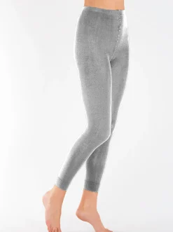 Hosen|Rogo Leggings mit Dehnbund grau-meliert