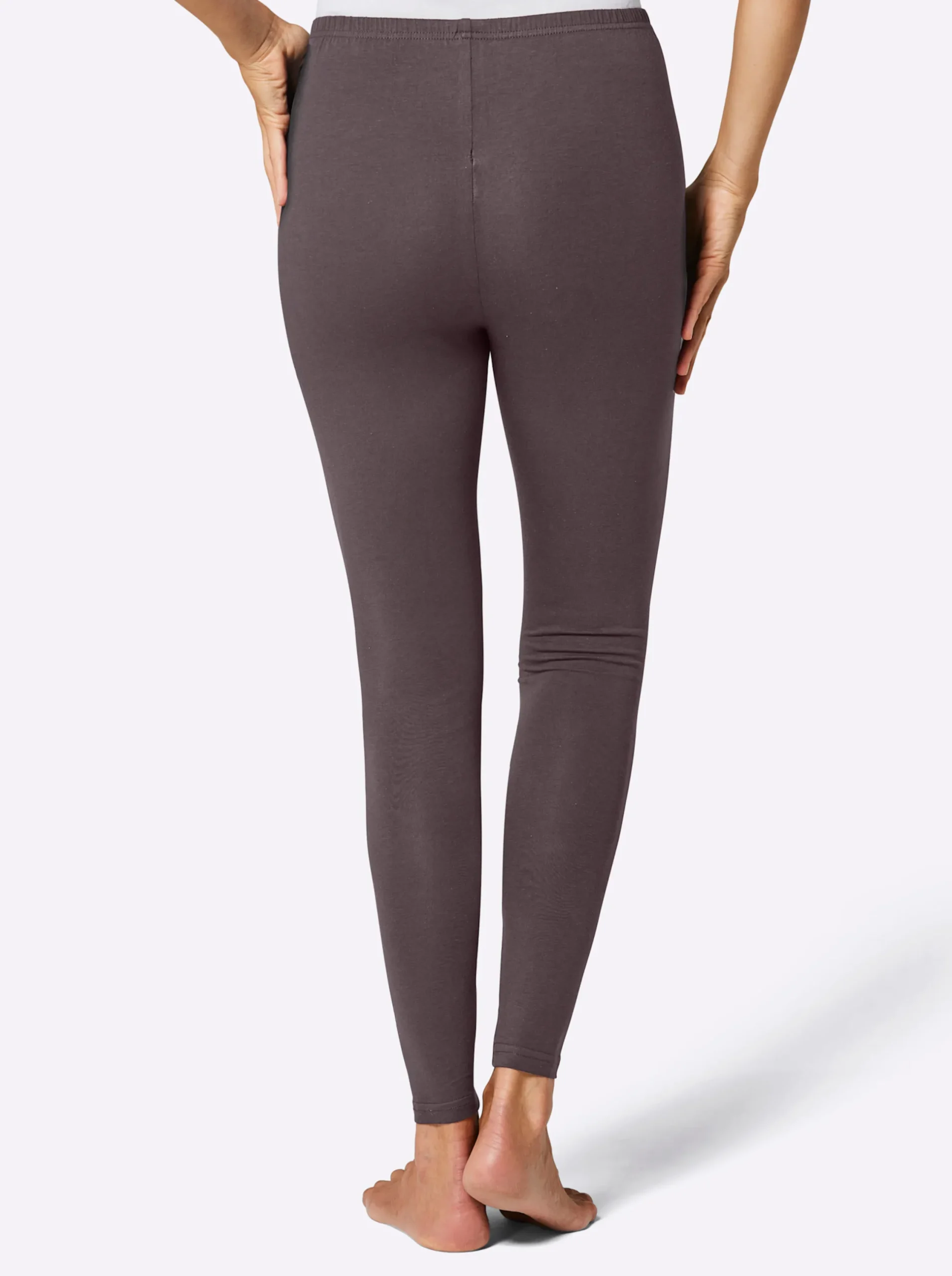 Homewear|Homewear| Leggings mit Dehnbund taupe