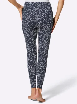 Homewear|Homewear| Leggings mit Dehnbund marine
