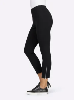 Strandmode|Hosen|heine Leggings mit Gummizugbund schwarz