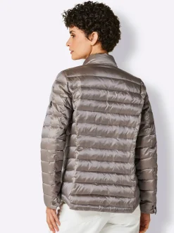 Jacken|CREATION L PREMIUM Leichtdaunenjacke mit Pack-away-Beutel für unterwegs taupe-hellgrau