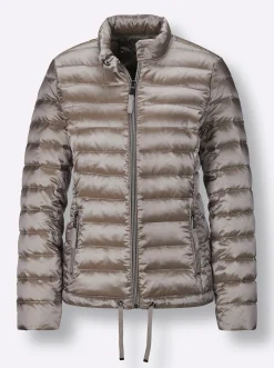 Jacken|CREATION L PREMIUM Leichtdaunenjacke mit Pack-away-Beutel für unterwegs taupe-hellgrau