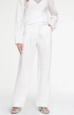 Strandmode|Hosen|heine Leinenhose weiß