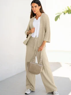 Hosen|heine Leinenhose sand