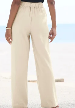 Hosen|Buffalo Leinenhose sand