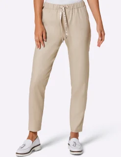 Hosen|CREATION L PREMIUM Leinenhose beige
