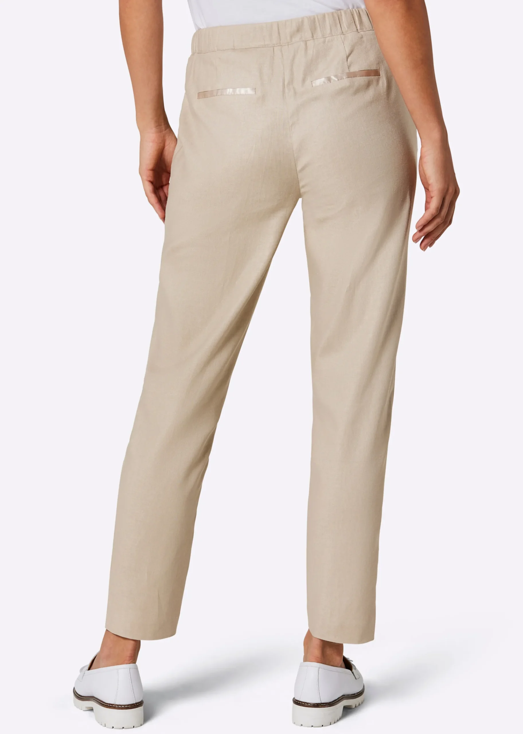 Hosen|CREATION L PREMIUM Leinenhose beige