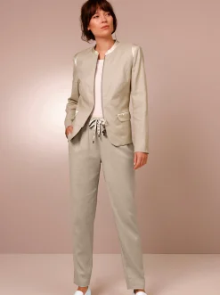 Hosen|CREATION L PREMIUM Leinenhose beige