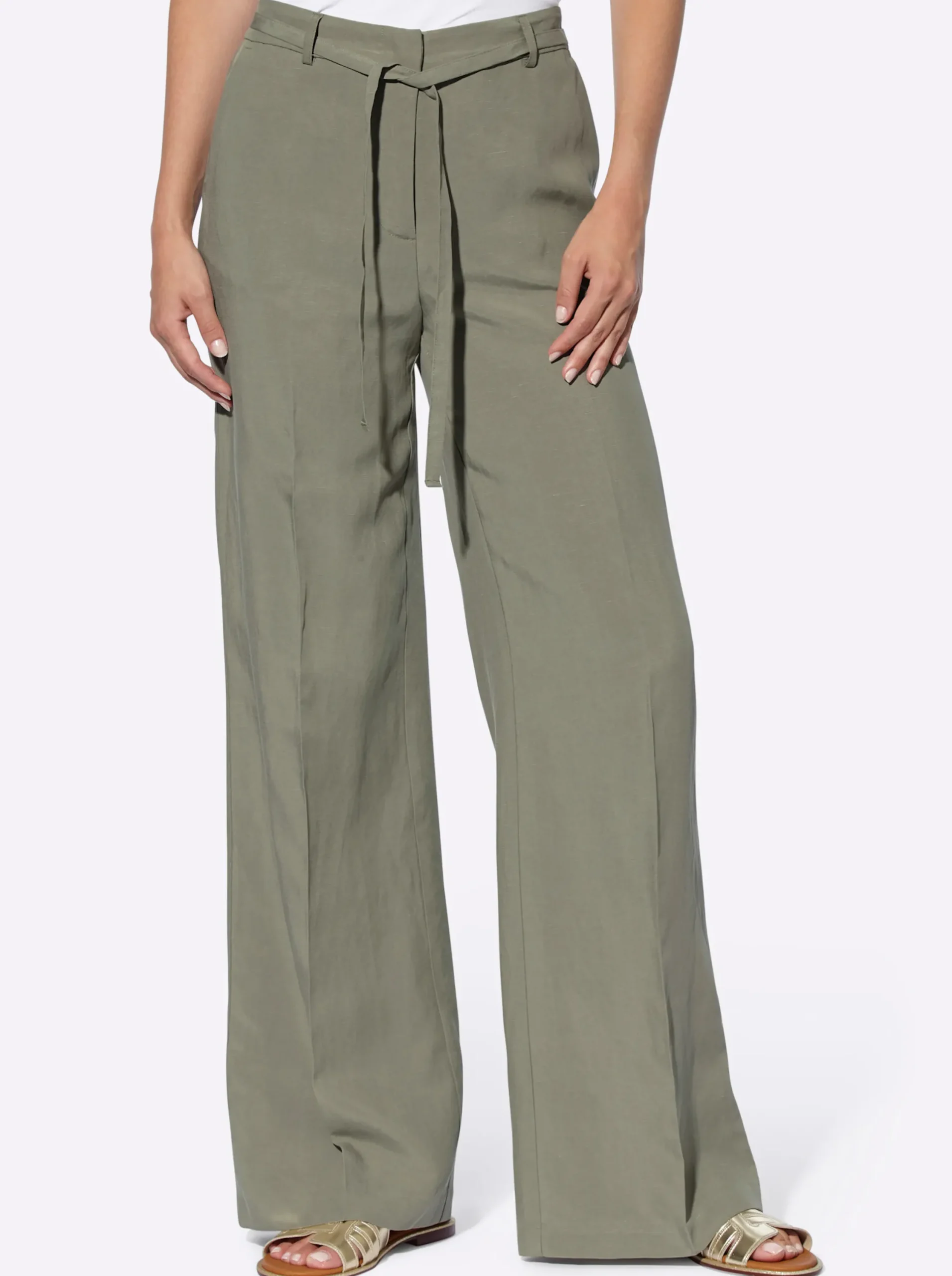 Hosen|heine Leinenhose khaki
