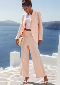 Strandmode|Buffalo Leinenhose apricot