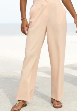Strandmode|Buffalo Leinenhose apricot