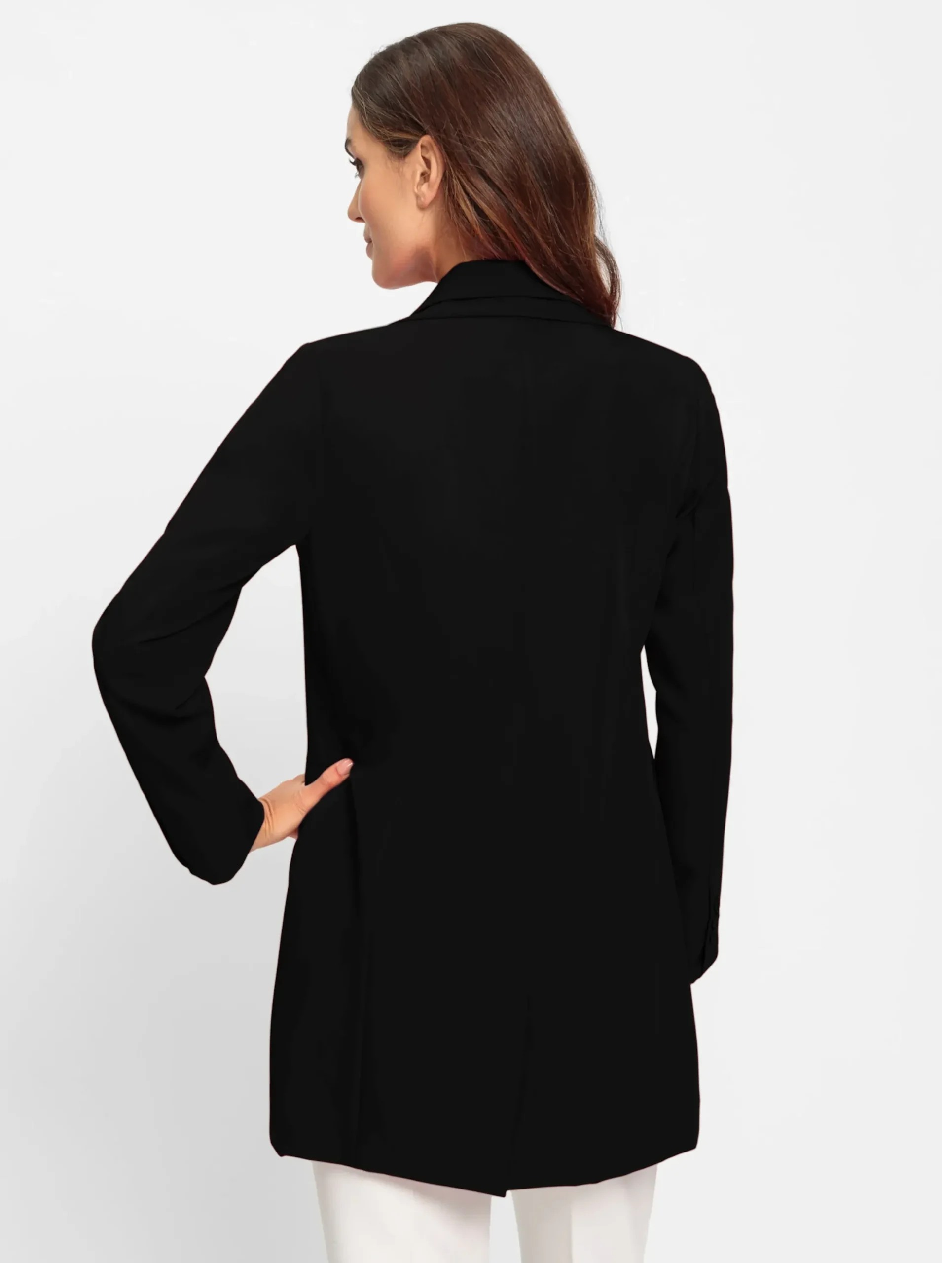 Blazer|heine Longblazer mit doppeltem Revers schwarz