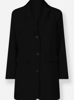 Blazer|heine Longblazer mit doppeltem Revers schwarz