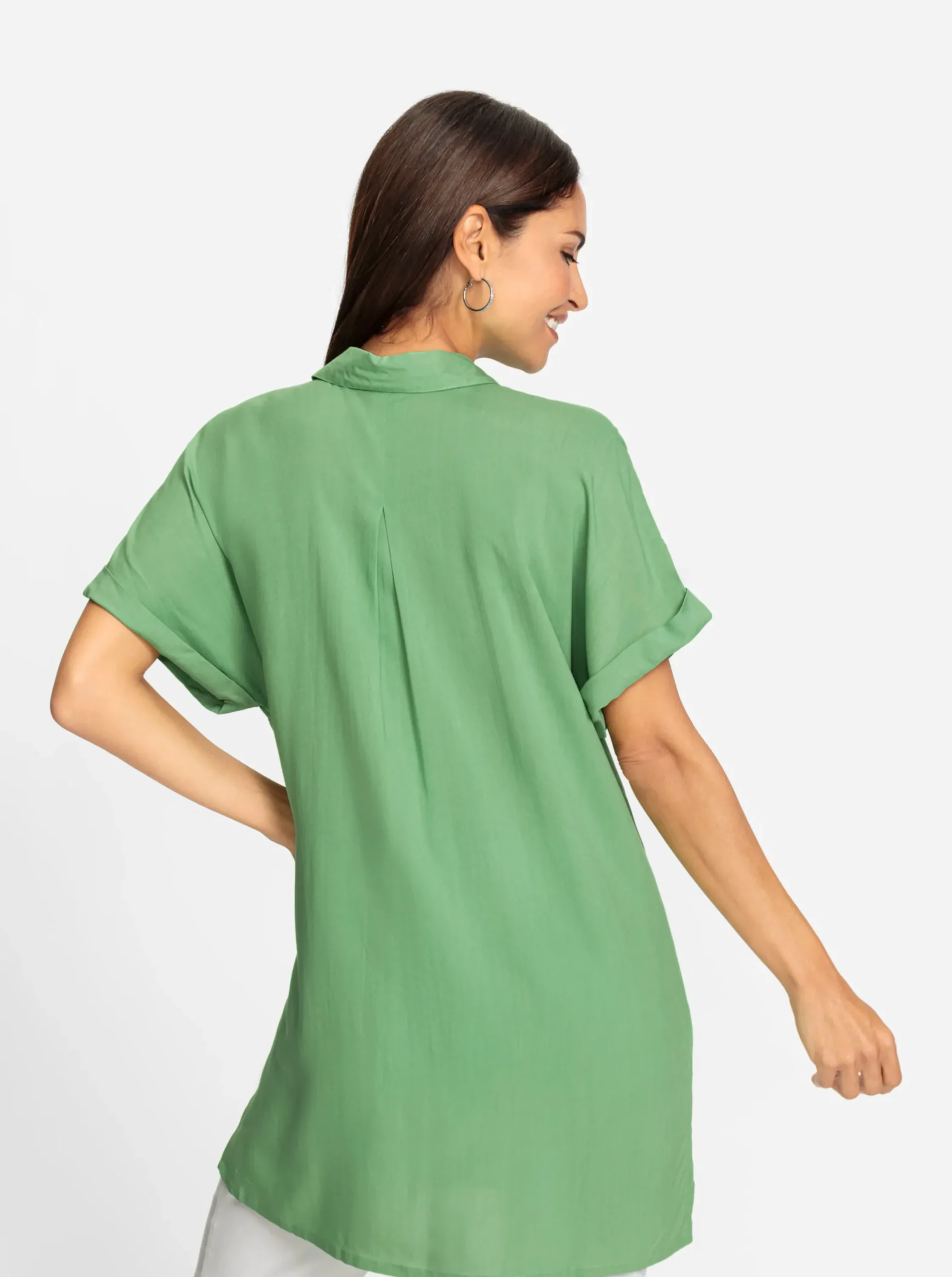 Blusen| Longbluse apfel