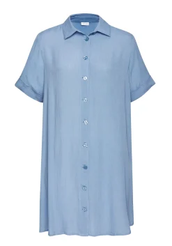 Strandmode|LASCANA Longbluse hellblau