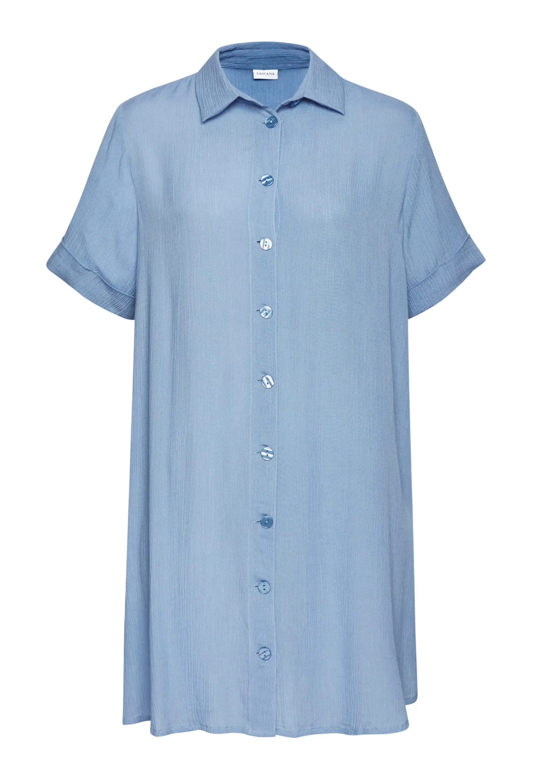 Strandmode|LASCANA Longbluse hellblau