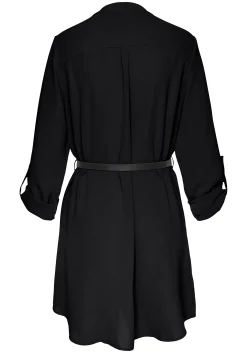 Blusen|LASCANA Longbluse schwarz