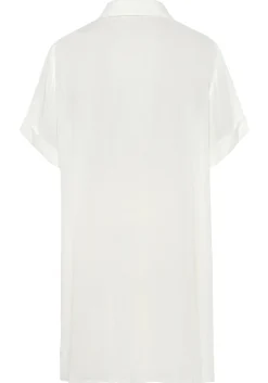 Strandmode|LASCANA Longbluse weiß