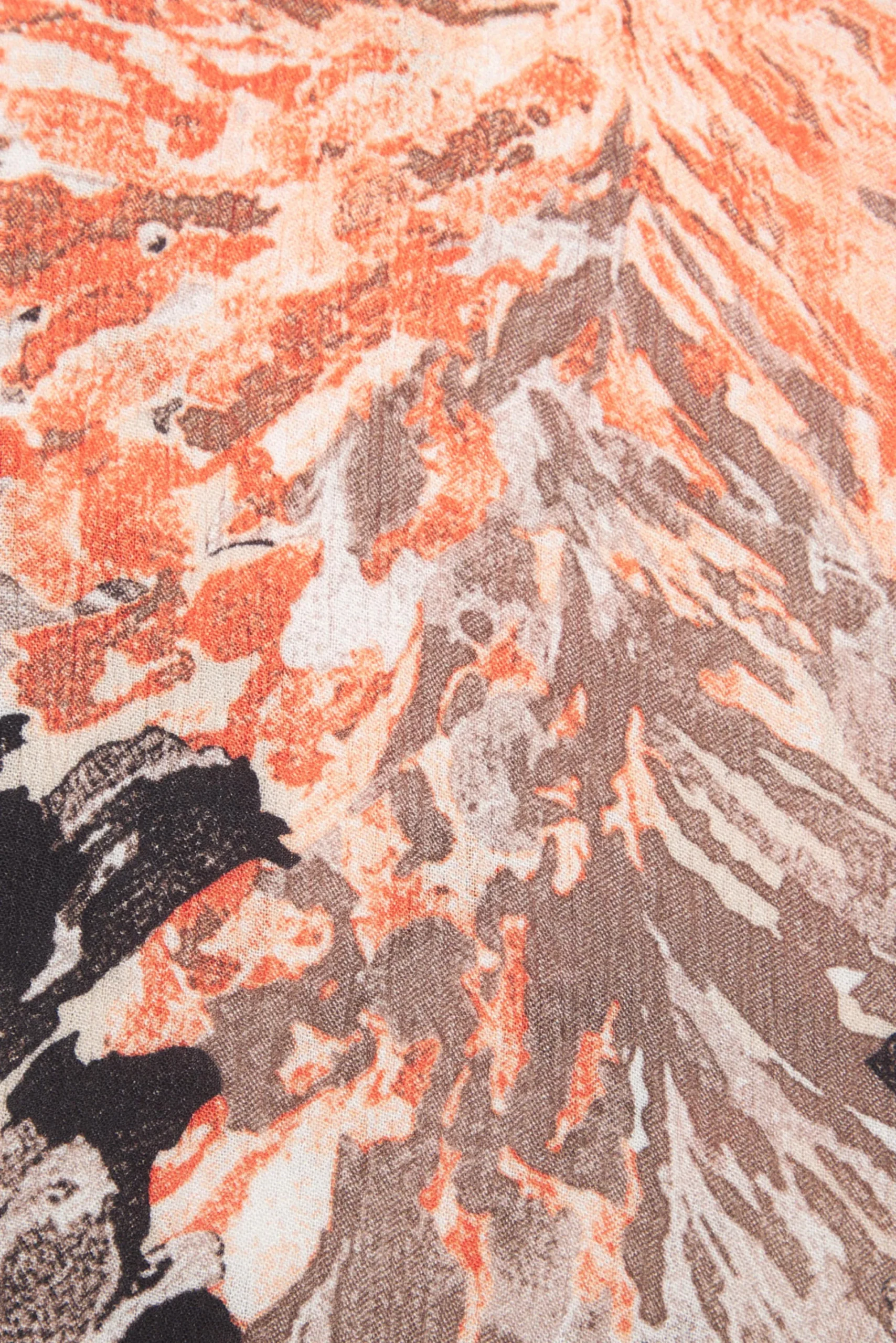 Blusen|LASCANA Longbluse apricot-taupebedruckt