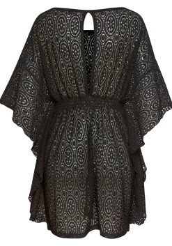 Strandmode|Blusen|LASCANA Longbluse schwarz