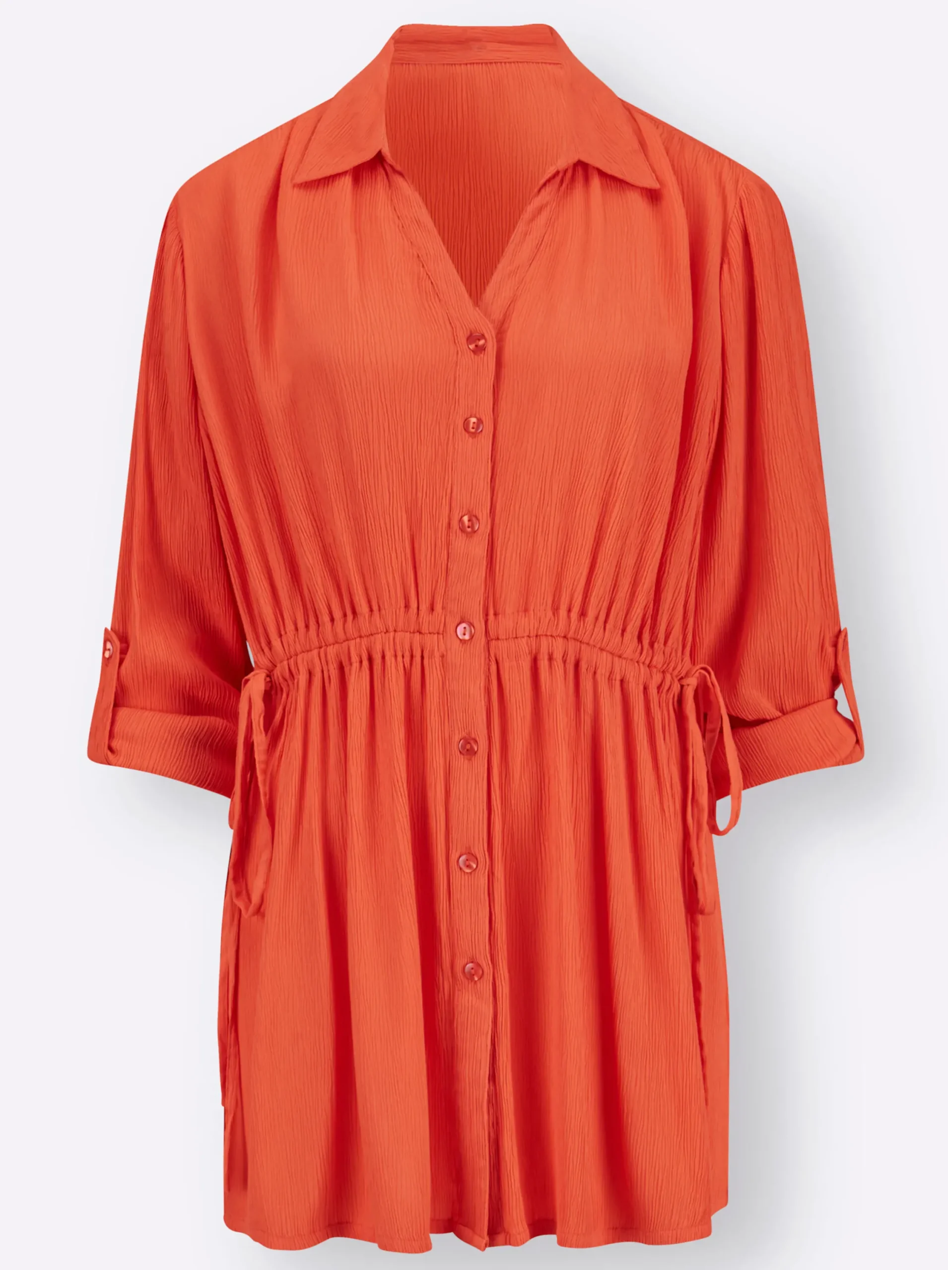 Blusen| Longbluse orange