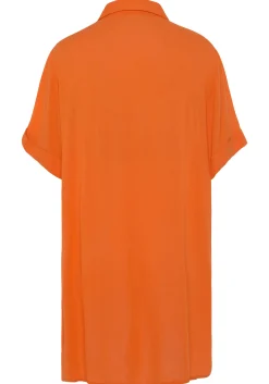 Blusen|LASCANA Longbluse orange