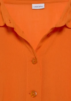 Blusen|LASCANA Longbluse orange