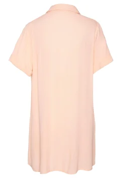 Strandmode|Blusen|LASCANA Longbluse peach