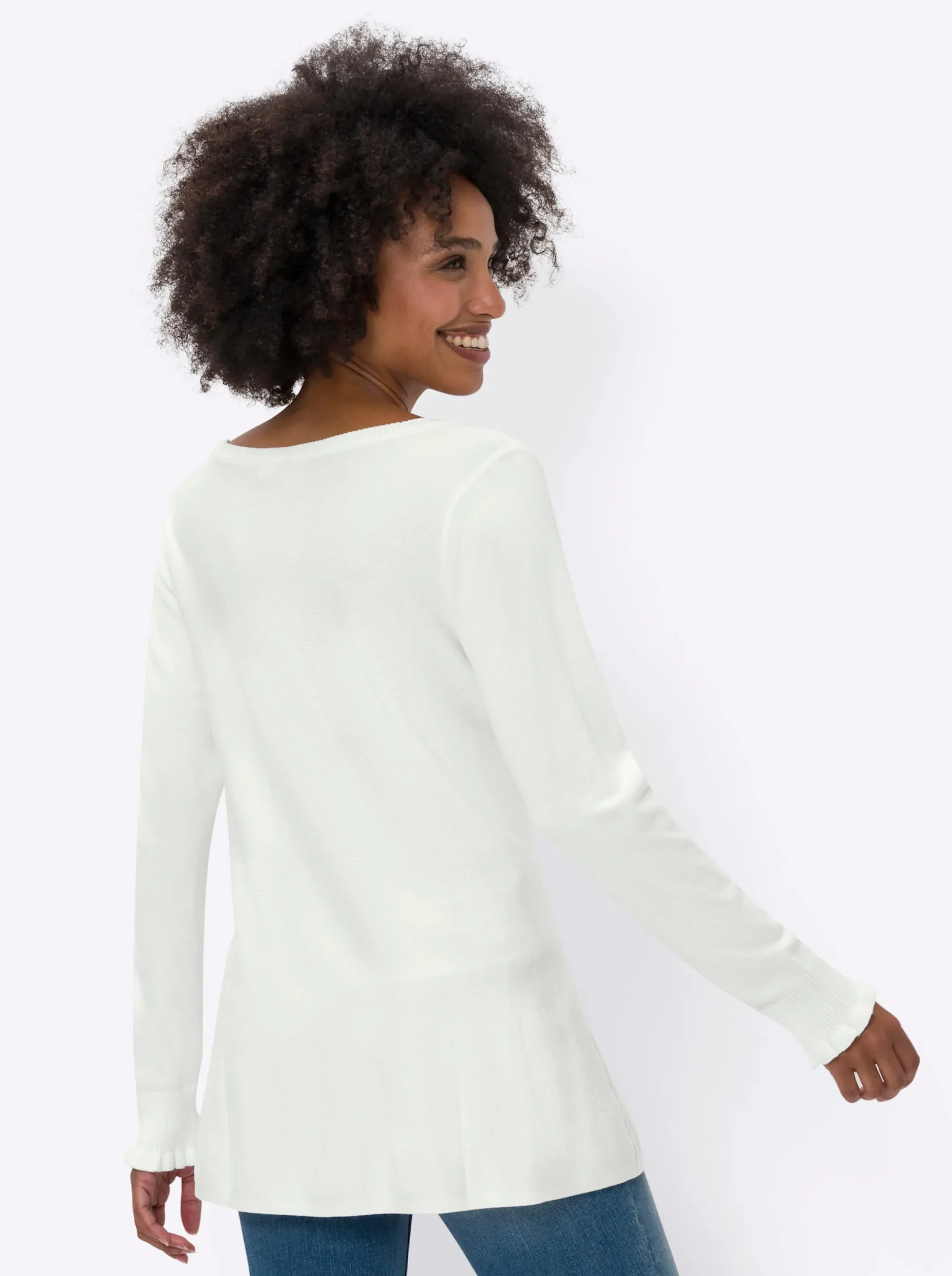 Pullover|heine Longpullover ecru