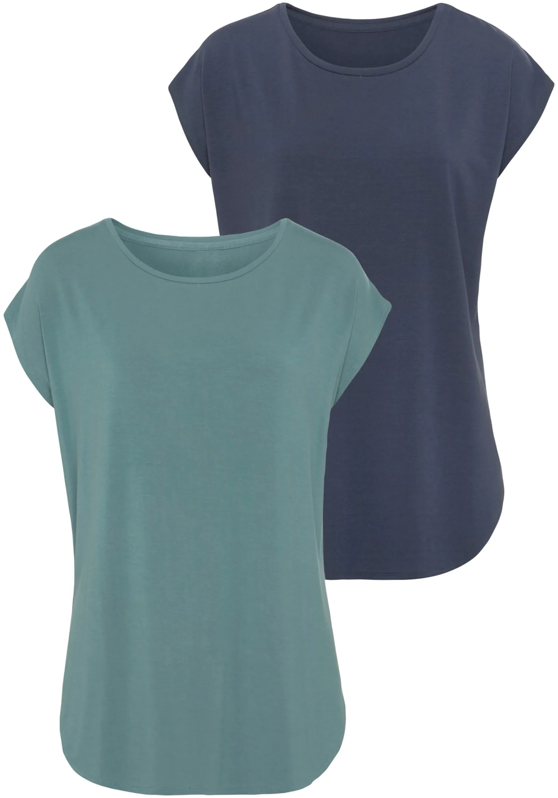 Strandmode|Shirts|LASCANA Longshirt mint,navy