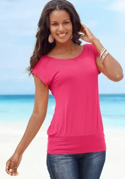 Shirts|LASCANA Longshirt pink