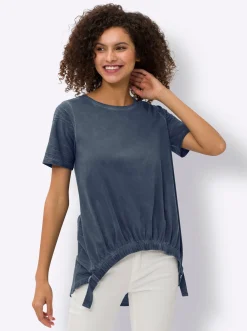 Strandmode|heine Longshirt rauchblau