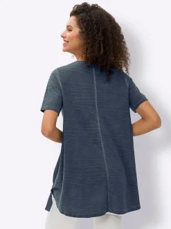 Strandmode|heine Longshirt rauchblau