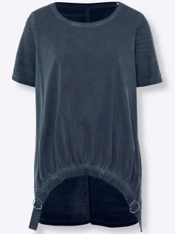 Strandmode|heine Longshirt rauchblau