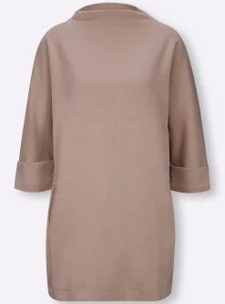 Shirts|heine Longshirt taupe