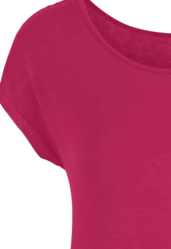 Strandmode|Shirts|LASCANA Longshirt magenta