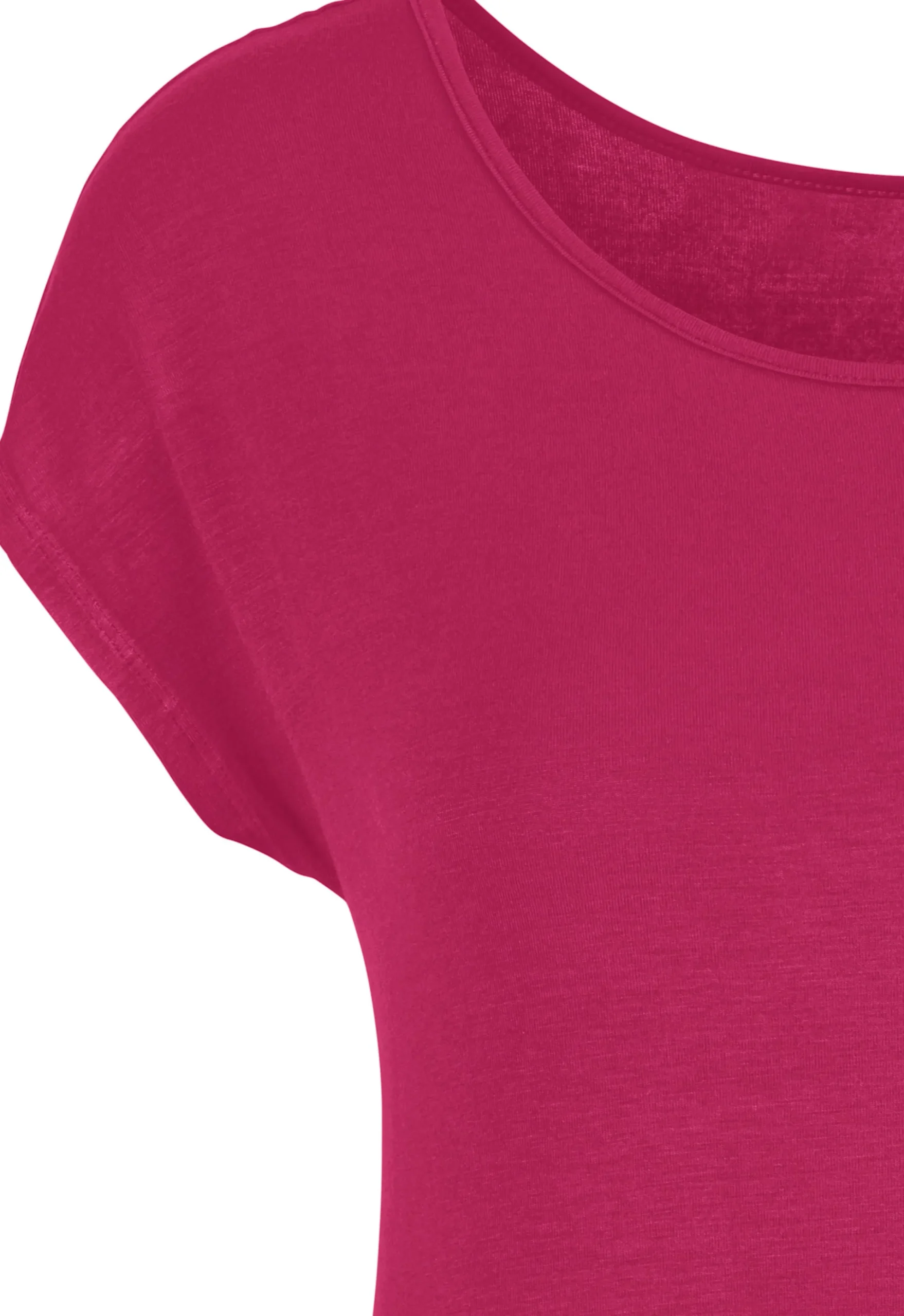 Strandmode|Shirts|LASCANA Longshirt magenta