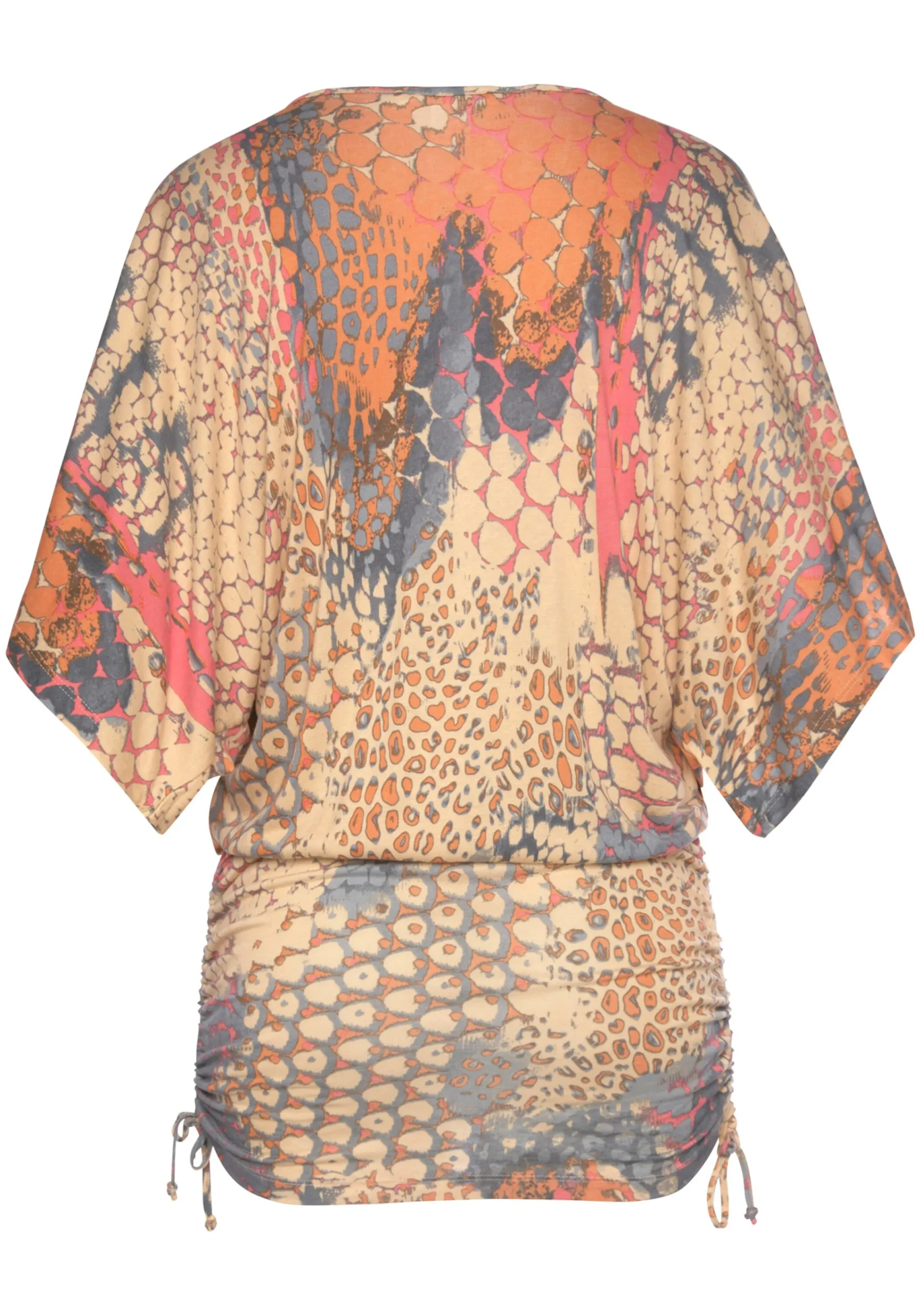 Strandmode|Buffalo Longshirt orange-bedruckt