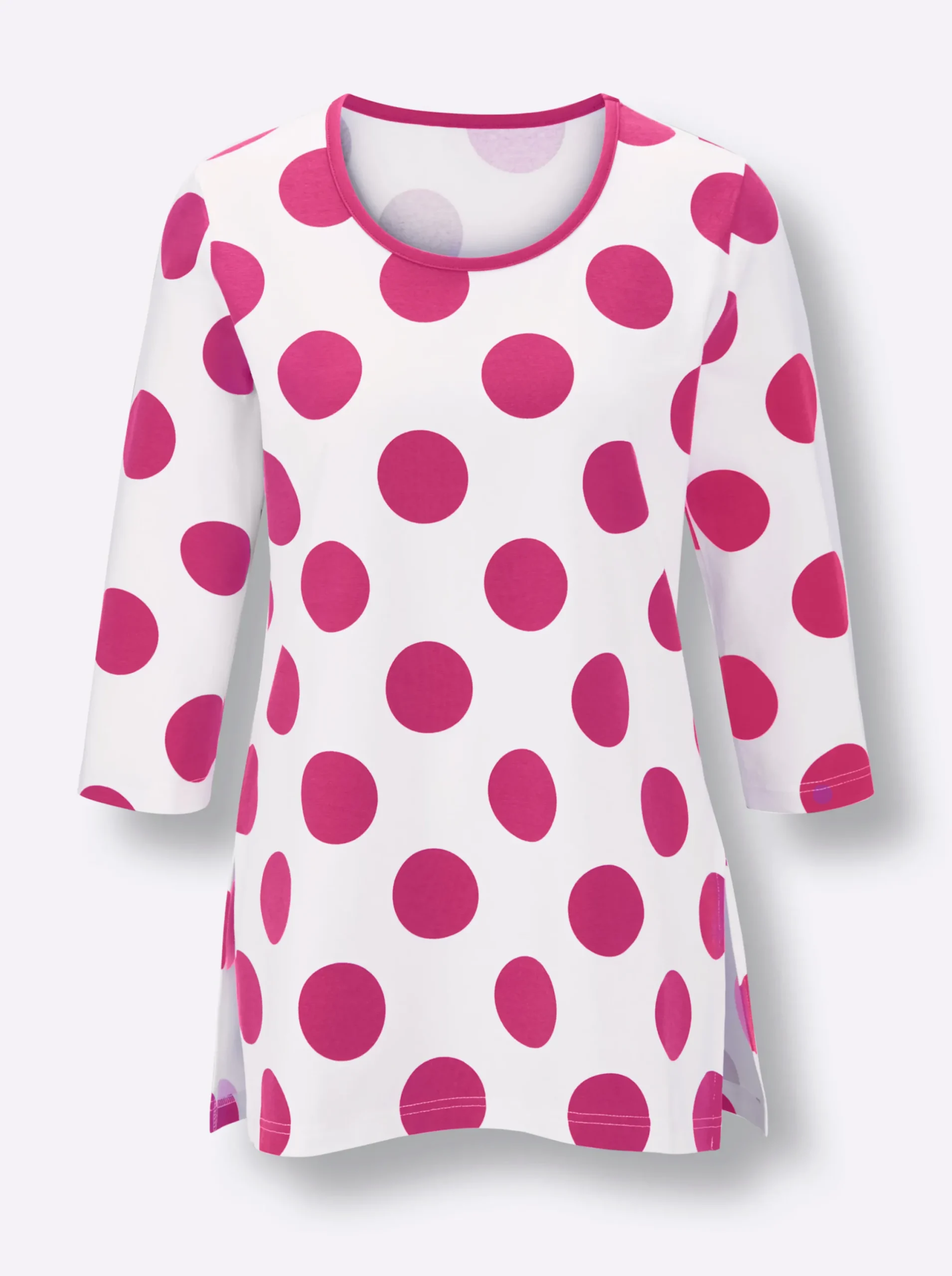 Homewear|feel good Longshirt ecru-fuchsia