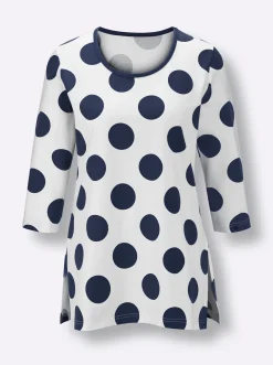 Homewear|Homewear|feel good Longshirt ecru-marine