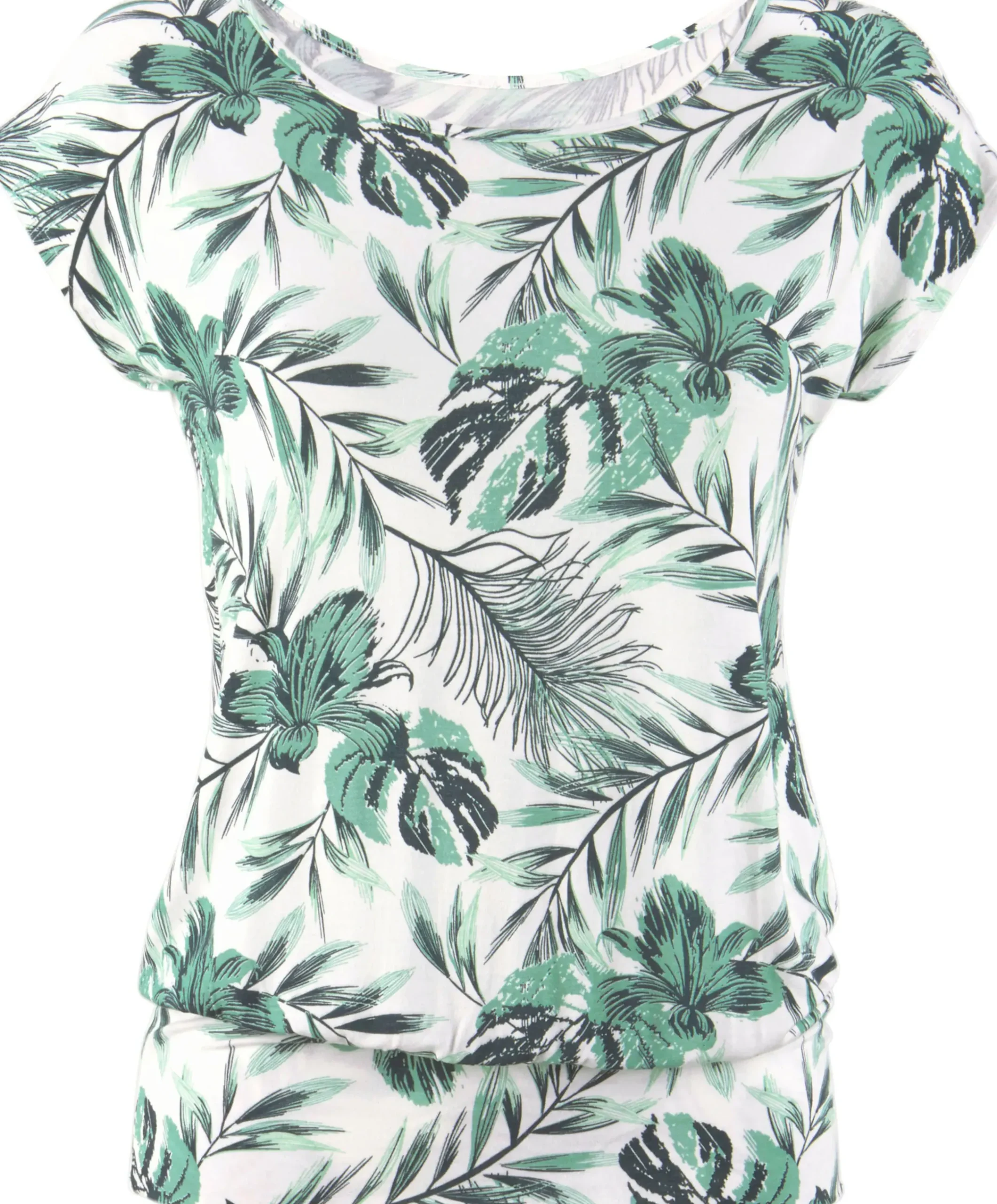 Strandmode|LASCANA Longshirt weiß-grün