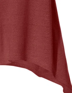 Strandmode|Basics|heine Longshirt aus Bourette-Seide rot