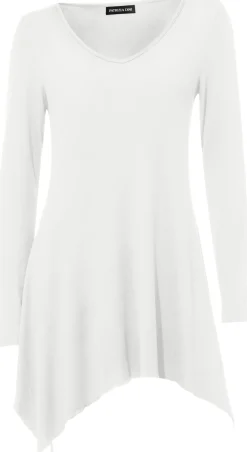 Shirts|heine Longshirt im Zipfel-Look offwhite