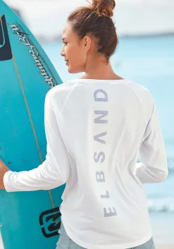 Strandmode|Elbsand Longsleeve weiß