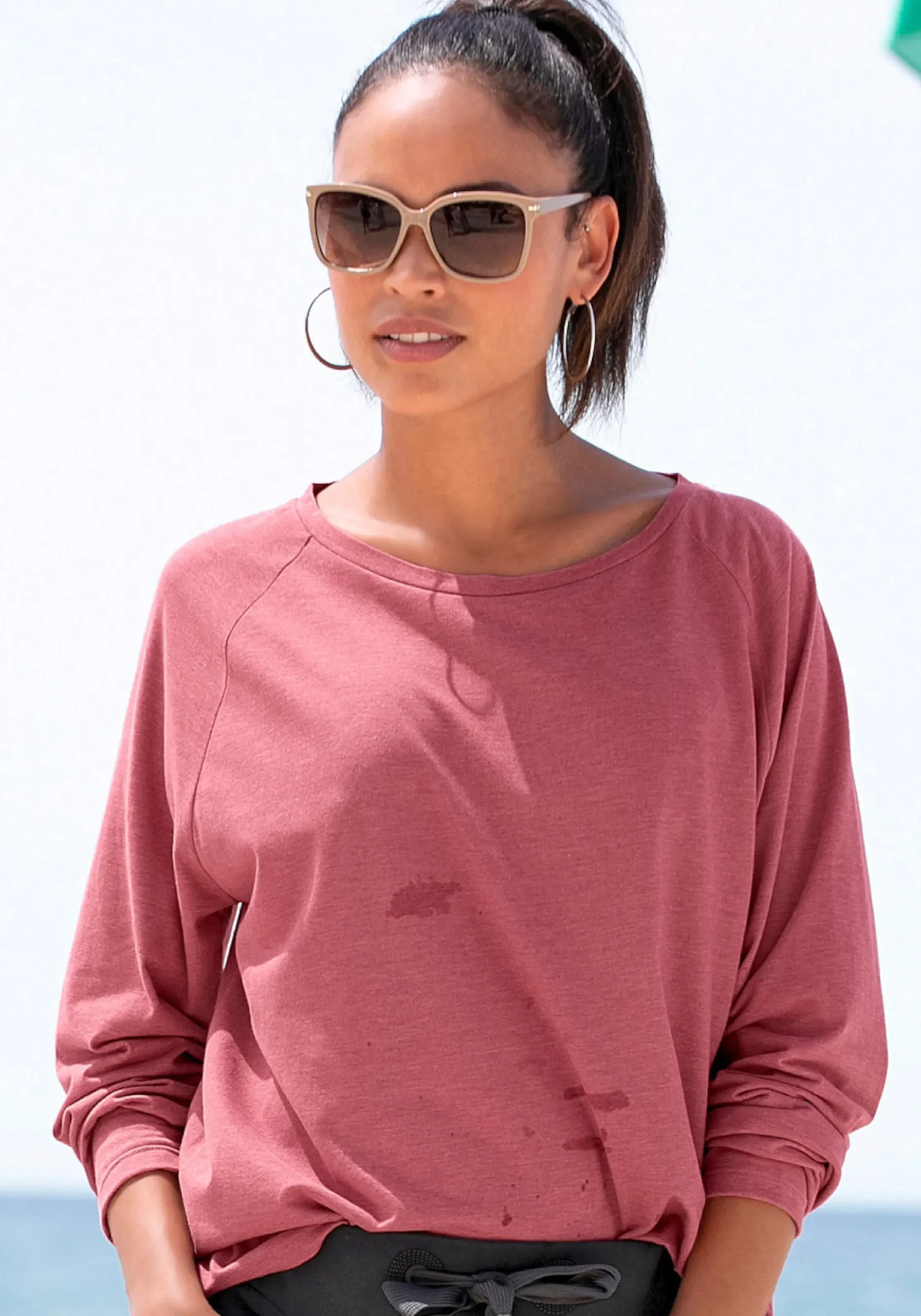 Shirts|Elbsand Longsleeve mauvemeliert